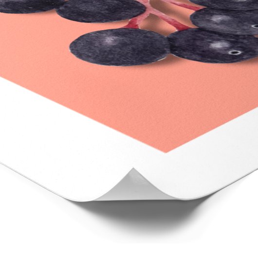 HET VOELEN VAN BES GOED  aardbeienbessen Poster (Hoek)