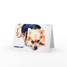 Het voelen van Blauw Wenskaart