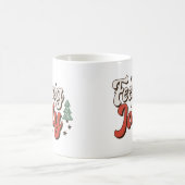 Het voelen van Jolly Retro Kerstmis Koffiemok (Center)