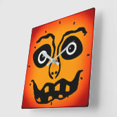 Het voelt als Halloween Wall Clock van Julie Everh Vierkante Klok (Hoek)