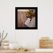 Het voelt als vreemd of Waiting Poster van Tekenin (Keuken)