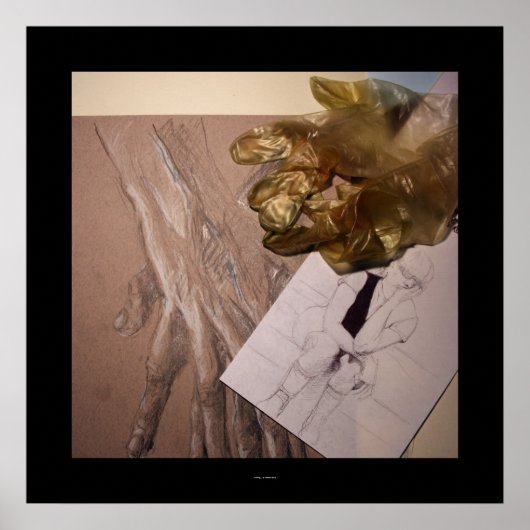 Het voelt als vreemd of Waiting Poster van Tekenin (Voorkant)