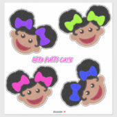 Het voelt alsof je Afro Puffs Cuties aanpast Sticker (Vel)