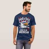 het voelt goed om Amerikaans te zijn T-shirt (Voorkant volledig)