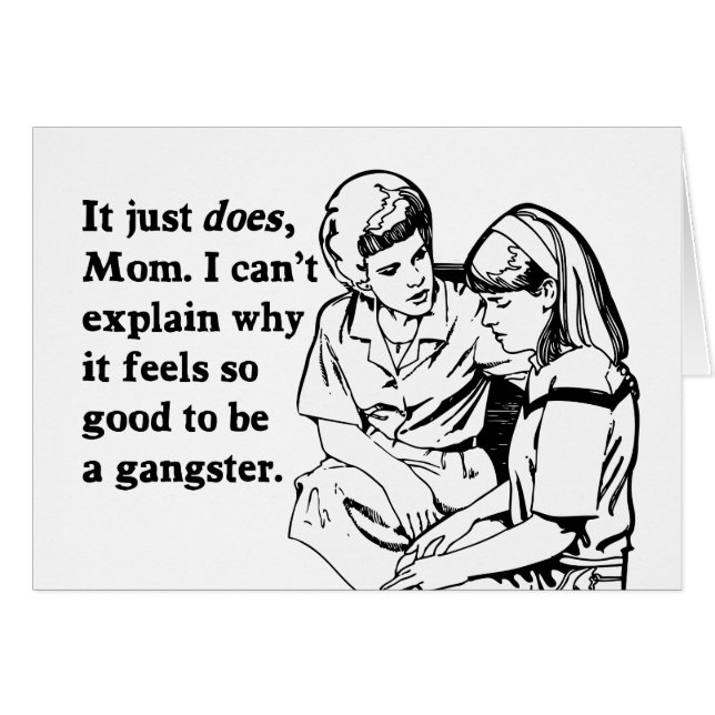 het voelt goed om een gangster gangsta te zijn (Voorkant Horizontaal)