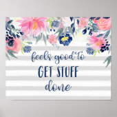 Het voelt goed om Stuf gedaan te krijgen | Waterve Poster (Voorkant)