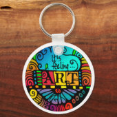 Het voelt... KARTJE! Sleutelhanger voor de kunsten (Voorkant)