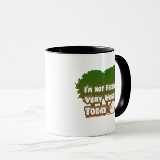 Het voelt vandaag niet erg pijnlijk grappige Slote Mok (Voorkant rechts)