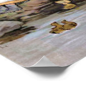 Het voeren van de  illustratie van de Eenden Poster (Hoek)