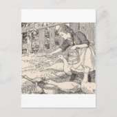 Het voeren van eenden briefkaart (Voorkant)