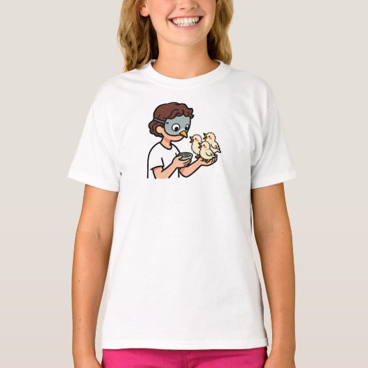 Het Voeren van Vogels T-shirt (Voorkant)