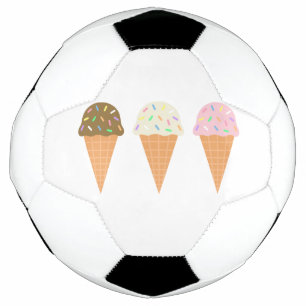 Het Voetbal van de Kegels van het roomijs