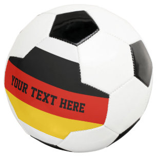 Het voetbalgift van de douane met vlag van voetbal