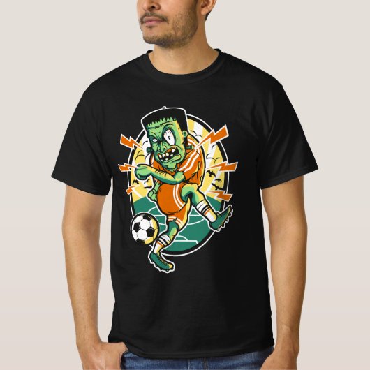 Het voetbalmonster van Frankenstein - Halloween Sp T-shirt (Voorkant)