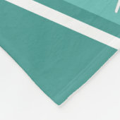 Het voetbalveld is mijn gelukkige plek blauwgroen  fleece deken (Hoek)