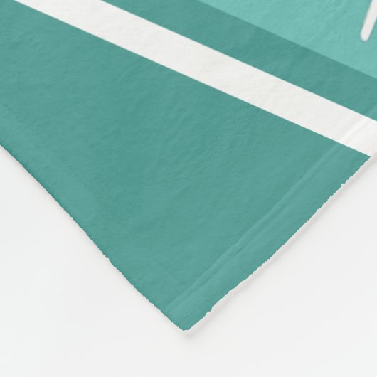 Het voetbalveld is mijn gelukkige plek blauwgroen  fleece deken (Hoek)