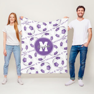 Het voetbalveld is mijn gelukkige plek fleece deken