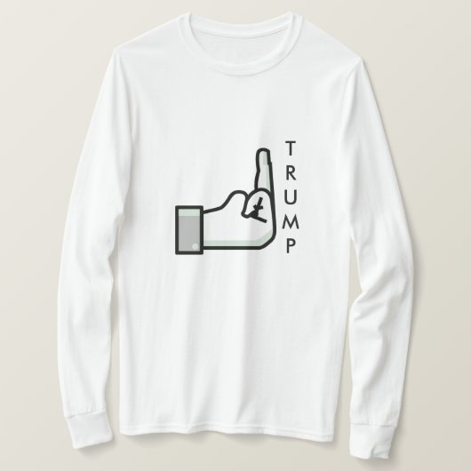 Het vogel- en Donald Trump-Shirt vullen T-shirt (Design voorkant)