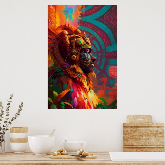 Het Vogel Man Ken Gage Fantasy Poster (Keuken)