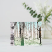 Het vogelbos briefkaart (Staand voorkant)