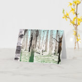 Het vogelbos kaart (Gele Bloem)