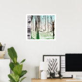 Het vogelbos poster (Thuiskantoor)