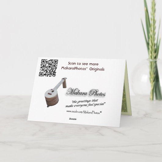 Het Vogelhuis van de banjo - pas om het even welke Kaart (Achterkant)