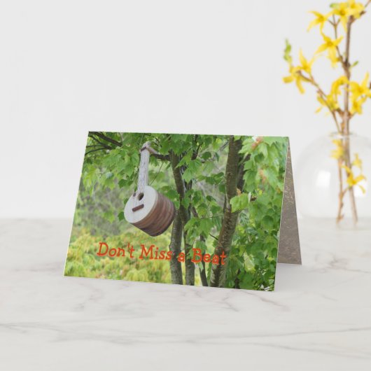 Het Vogelhuis van de banjo - pas om het even welke Kaart (Gele Bloem)