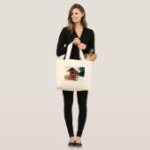 Het Vogelhuis van de peperkoek Grote Tote Bag (Voorkant (model))