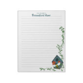 Het Vogelhuisballet van Bee's Lined Notitieblok (Linkerzijde)