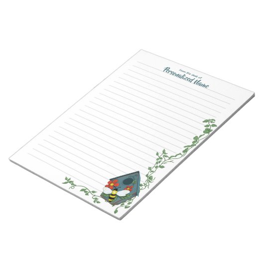 Het Vogelhuisballet van Bee's Lined Notitieblok (Schuin)