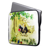 Het vogelhuwelijk laptop sleeve (Voorkant Links)