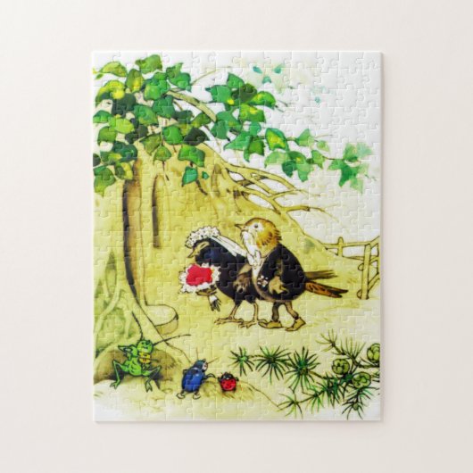 Het vogelhuwelijk legpuzzel (Verticaal)