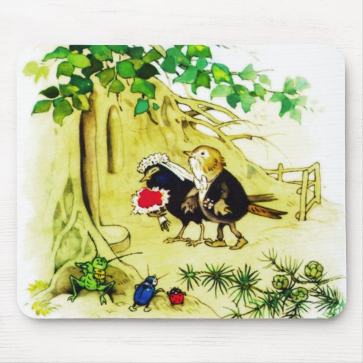 Het vogelhuwelijk muismat (Voorkant)