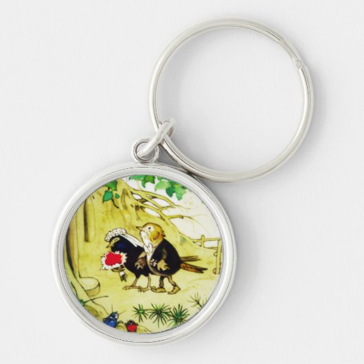 Het vogelhuwelijk sleutelhanger (Voorkant)