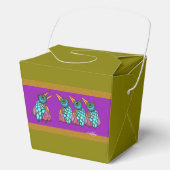 Het vogelontwerp van Sasha All-Over Print Schort Bedankdoosjes (Voorkant)