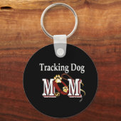 Het volgen van Dog Mam Gifts Sleutelhanger (Voorkant)