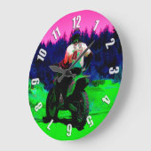 Het volgen van het spoor - Motocross Racer Grote Klok (Hoek)