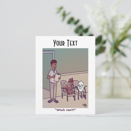 Het volgende Briefkaart (Staand voorkant)