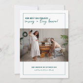 Het volgende grote project | Fotozwangerschap Aankondiging (Voorkant)