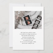 Het volgende grote project | Fotozwangerschap Aankondiging (Achterkant)