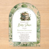 Het volgende hoofdstuk begint met het Baby shower  Acryl Uitnodigingen (Voorkant)