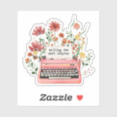 Het volgende hoofdstuk schrijven sticker (Vel)