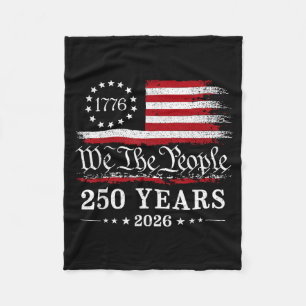 Het Volk 250 Jaar 1776 2026 Amerikaanse Vlag Fleece Deken