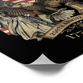 Het Volk 250 Jaar 1776-2026 Liberty Bell Adelaar Poster (Hoek)