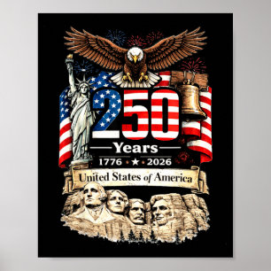 Het volk 250 jaar vrijheid 4 juli poster