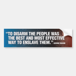 Het volk ontwapenen bumpersticker