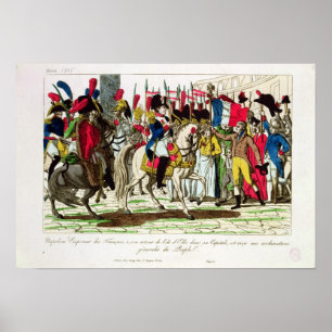 Het volk van Parijs dat Napoleon vertegenwoordigt Poster