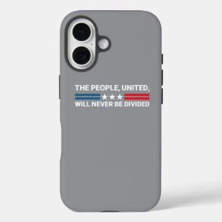 Het volk, verenigd, zal nooit verdeeld zijn - eenh iPhone 16 hoesje