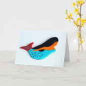 het volks wenskaart van de kunstmeermin kaart (Gele Bloem)